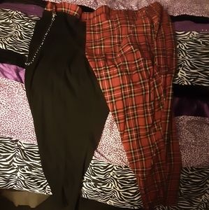 Hottopic split jeans plus size hi rise jeans